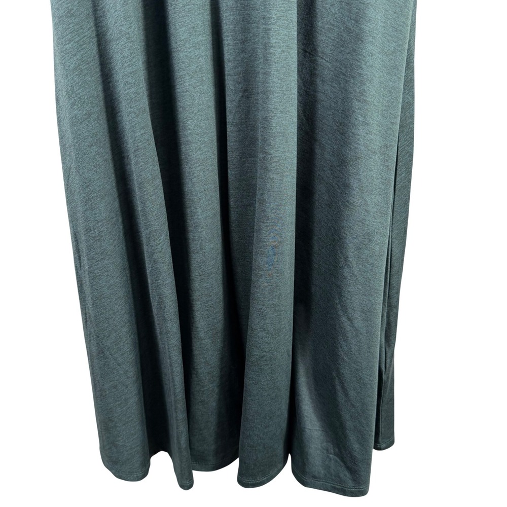 Quince Flowknit Breeze Fit & Flare Dress - Heather Green - Small - NWT - Picture 5 of 12